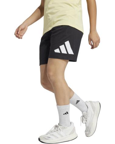 ADIDAS PANTALÓN CORTO ESSENTIALS PARA ADOLESCENTE UNISEX - NEGRO (JE1391) NEGRO