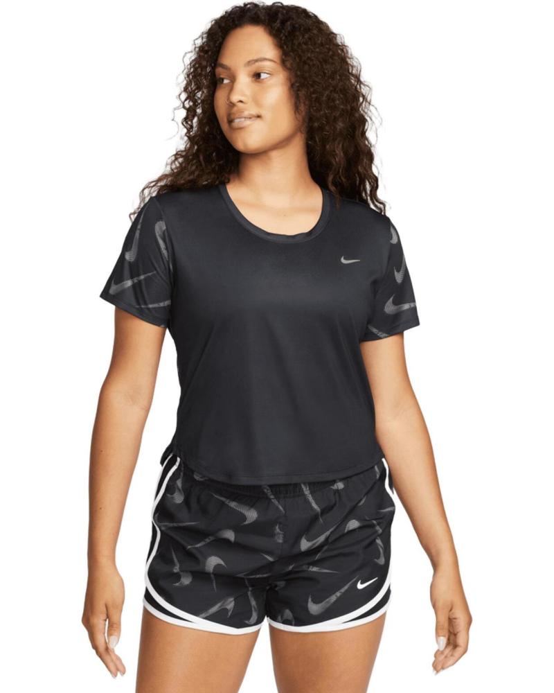 CAMISETA DEPORTIVA NIKE DRI-FIT MANGA CORTA MUJER NEGRO