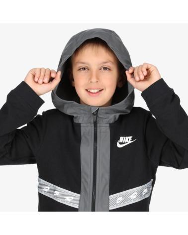 CHAQUETA NIKE SPORTSWEAR ELEVATED TRIMS FZ DD8704 NIÑA NEGRA NEGRO