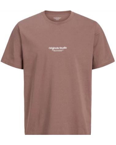 JACK AND JONES CAMISETA JACK JONES JORVESTERBRO TEE SS 12240121 MARRON MARR MARRóN