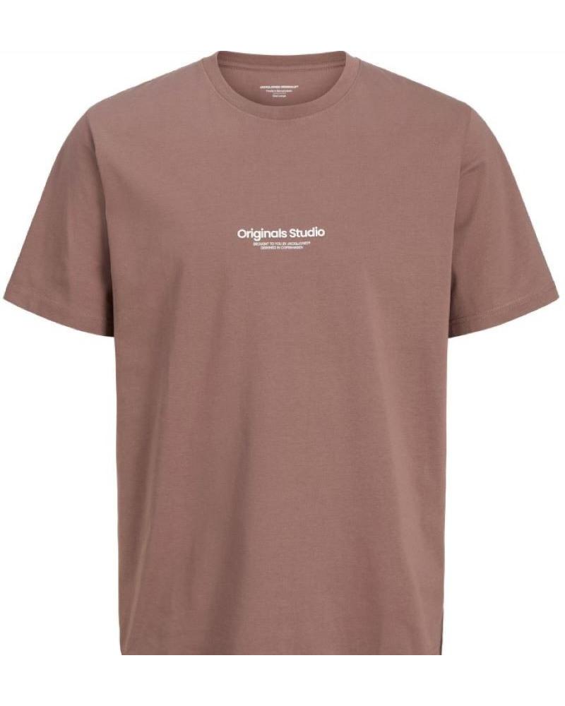 JACK AND JONES CAMISETA JACK JONES JORVESTERBRO TEE SS 12240121 MARRON MARR MARRóN