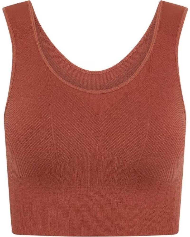 BORN LIVING YOGA TOP BORN ANNAPURNA SS25SM28 B MARRON MARRóN