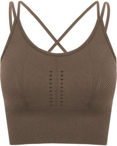 BORN LIVING YOGA TOP BORN INDIA O22SM18 B MARRON MARRóN