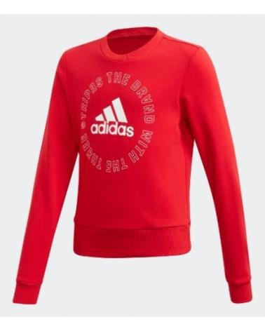 ADIDAS SUDADERA G BOLD CREW GE0069 ROJO