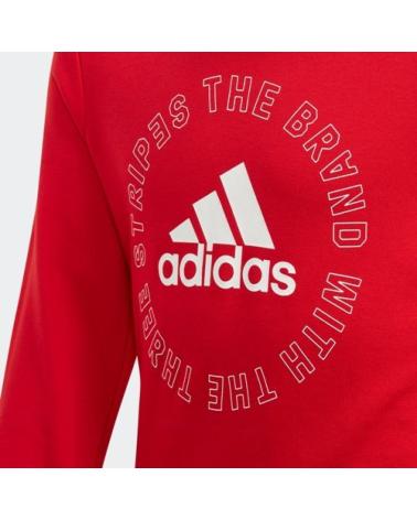 ADIDAS SUDADERA G BOLD CREW GE0069 ROJO