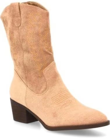 SPORT3PUNTO0 YG866 KAKI WILDLEDER COWBOY-STIEFEL FÜR DAMEN VARIOS COLORES