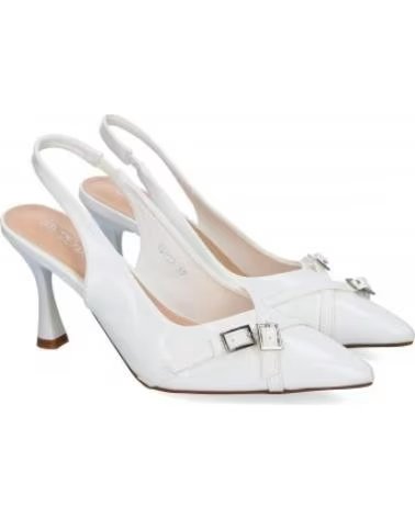 ZAPATOS DE TACÓN DESTALONADOS SPORT3PUNTO0 YG832 CON DETALLE DE HEBILLA VARIOS COLORES
