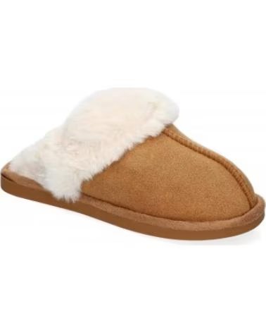 PANTOFOLA DONNA SPORT3PUNTO0 I7263 CAMEL FODERATA VARIOS COLORES