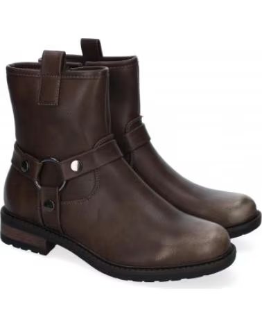 BOTTES MOTARDES EN CUIR SPORT3PUNTO0 YZ24-005 CAFÉ AVEC ANNEAU VARIOS COLORES