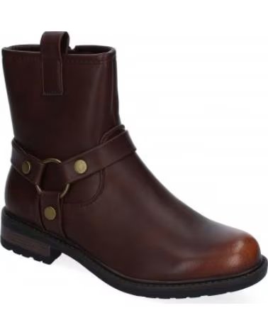 MOTORRADSTIEFEL AUS LEDER SPORT3PUNTO0 YZ24-005 BRAUN MIT RING VARIOS COLORES