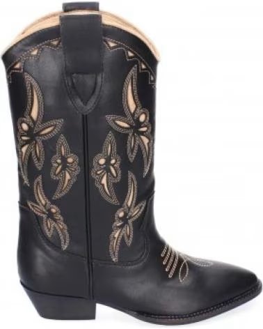 COWBOY-STIEFEL SPORT3PUNTO0 M4751 SCHWARZ MIT STICKEREI VARIOS COLORES
