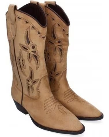STIVALI COWBOY SPORT3PUNTO0 M4751 CAMEL CON RICAMO VARIOS COLORES