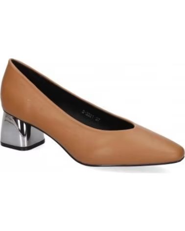 SCARPE CON TACCO SPORT3PUNTO0 S-3381 CAMEL DA DONNA CON TACCO METALLICO VARIOS COLORES
