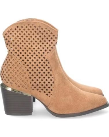 DAMENSTIEFEL SPORT3PUNTO0 A-2214 CAMEL MIT LOCHMUSTER UND BLOCKABSATZ VARIOS COLORES