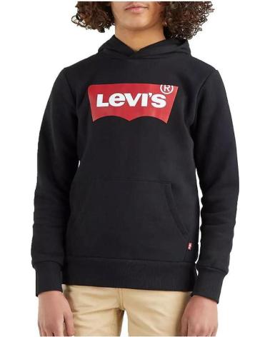 SUDADERA CON CAPUCHA LEVI'S LOGO NIÑA NEGRO NEGRO