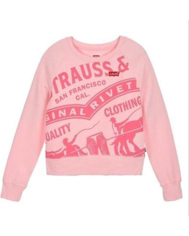 SUDADERA LEVIS HIGH RISE RAGLAN 4EA914-ACA ROSA