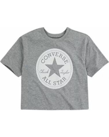 CONVERSE CHUCK PATCH BOXY TEE NIÑA GRIS GRIS