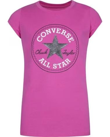 CAMISETA CONVERSE CHUCK PATCH TEE NIÑA 468992 A3J ROSA ROSA