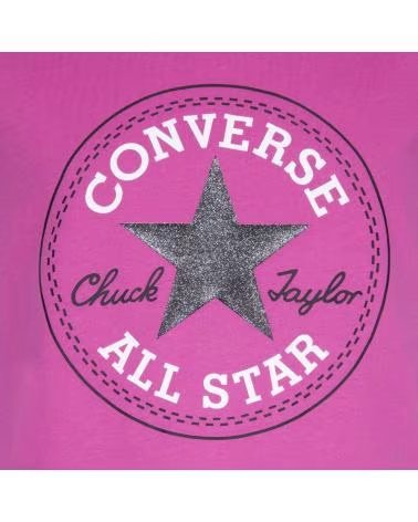 CAMISETA CONVERSE CHUCK PATCH TEE NIÑA 468992 A3J ROSA ROSA