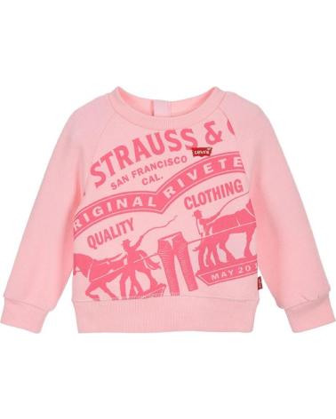 SUDADERA RAGLAN CREWNECK LEVIS 1EB185-ACA NIÑA ROSA