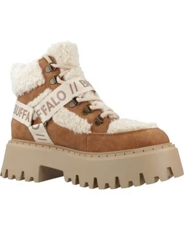 BUFFALO BOTINES MUJER MODELO ASPEN COM MID WARM COLOR MARRON BEIGE