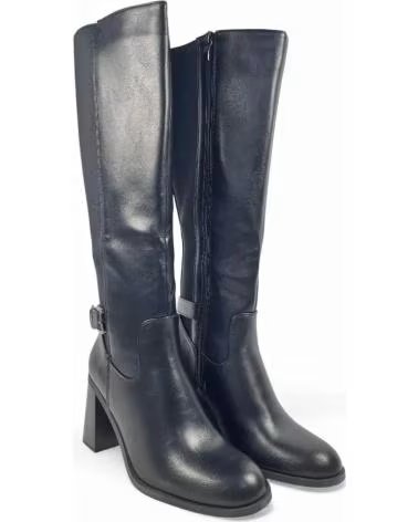 BOTAS DE SALTO TIMBOS FEMININA 132325 PRETO NEGRO