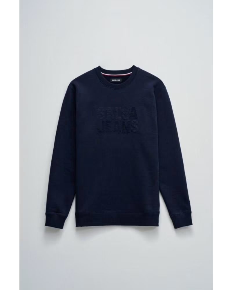 FELPA SALSA UOMO 21010291 BLU NAVY AZUL