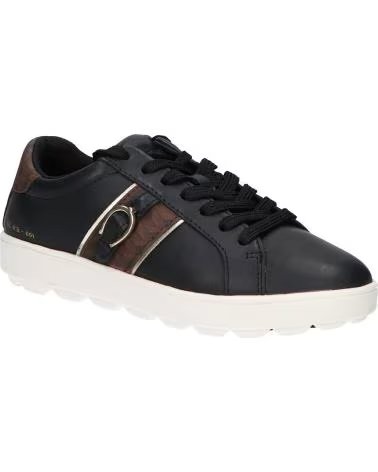 GEOX D SPHERICA ECUB-1 D46WEA FREIZEITSCHUHE DAMEN SCHWARZ BRAUN NEGRO