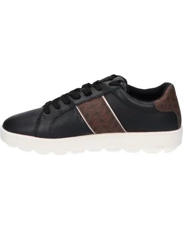 GEOX D SPHERICA ECUB-1 D46WEA FREIZEITSCHUHE DAMEN SCHWARZ BRAUN NEGRO