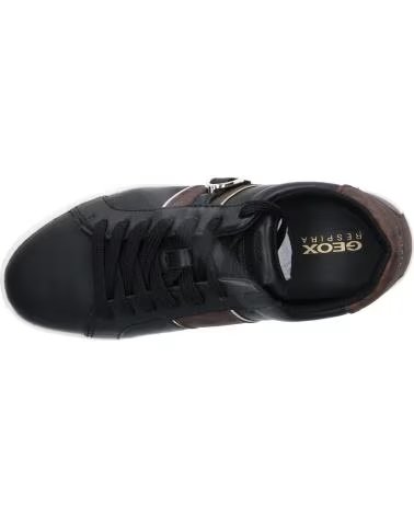 GEOX D SPHERICA ECUB-1 D46WEA FREIZEITSCHUHE DAMEN SCHWARZ BRAUN NEGRO