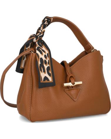 BOLSO DE MANO Y HOMBRO PEQUEÑO BUBBLE BOBBLE CTS73738 MUJER MARRÓN MARRON