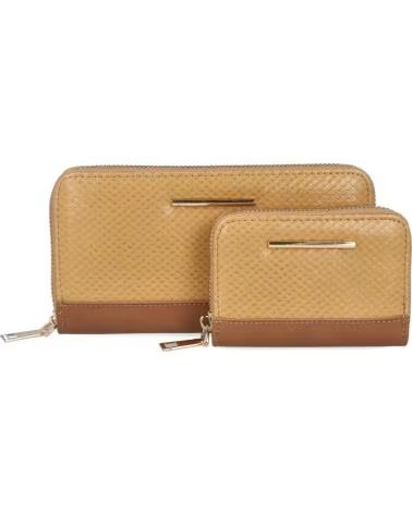 BUBBLE BOBBLE LOT DE 2 PORTEFEUILLES FEMME 01AA255 CAMEL CAMEL