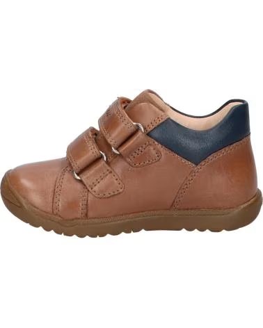 GEOX MACCHIA BOY KIDS COGNAC VELCRO BOOTS C6001 COGNAC