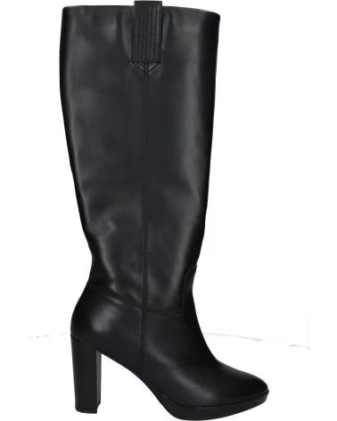 BOTTES GEOX D WALK PLEASURE HAUTES TALON FEMME NOIR C9999 BLACK