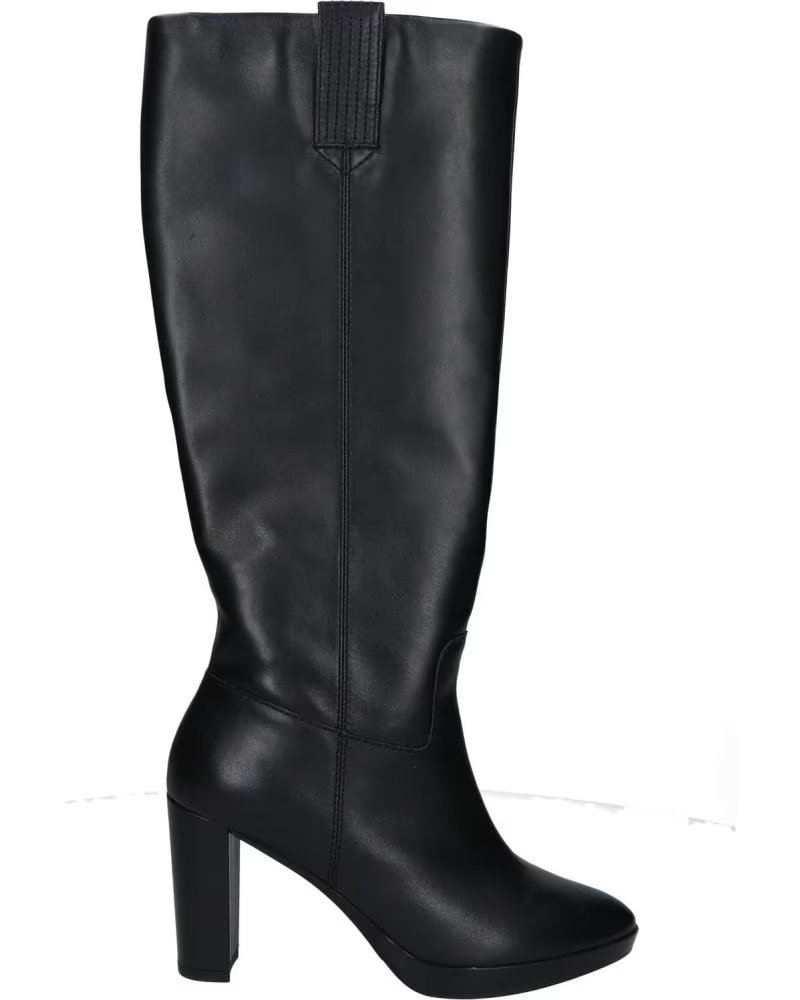 BOTTES GEOX D WALK PLEASURE HAUTES TALON FEMME NOIR C9999 BLACK