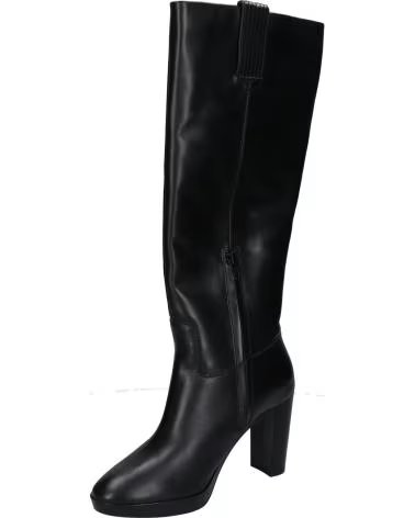 BOTTES GEOX D WALK PLEASURE HAUTES TALON FEMME NOIR C9999 BLACK