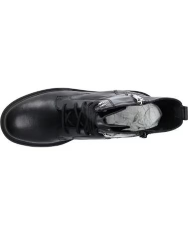 GEOX D SPHERICA EC7 BOTTES EN CUIR POUR FEMME C9999 BLACK