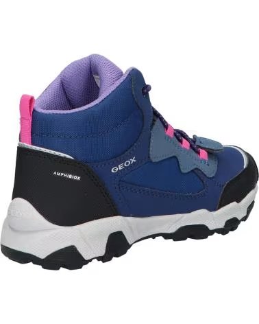 GEOX J MAGNETAR G B ABX BOOTS FOR GIRLS C4002 NAVY