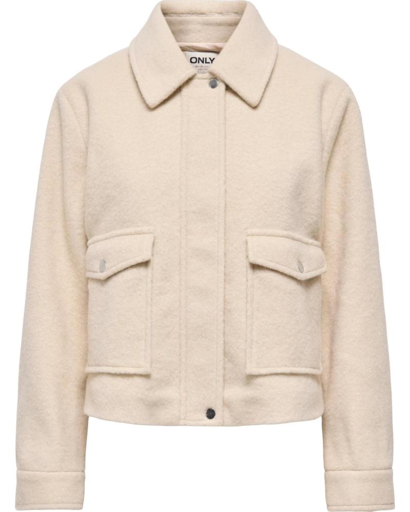 CHAQUETA CORTA ONLY 15372964 BEIGE MUJER BEIGE