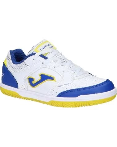 CHAUSSURES DE FUTSAL JOMA TOP FLEX TPJS2602IN ENFANT BLANC BLEU BLANCO