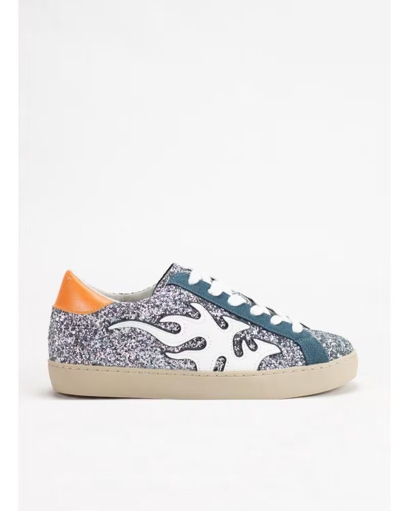 SNEAKERS KESLEM H9065 DONNA ARGENTO CON DESIGN ACCATTIVANTE PLATA