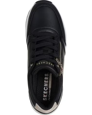 SNEAKERS SKECHERS BILLION 2 DONNA NERE CON ZIP NEGRO