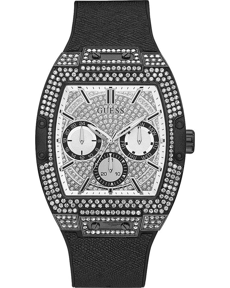 GUESS GW0048G1 CHRONOGRAPH HERRENUHR MIT GLÄNZENDEN DETAILS NEGRO