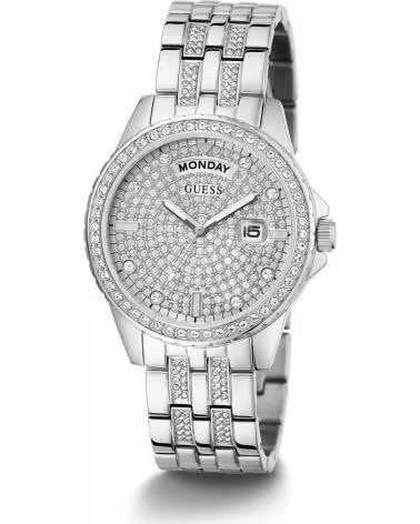 RELÓGIO GUESS GW0254L1 PRATA COM ZIRCÔNIAS GRIS