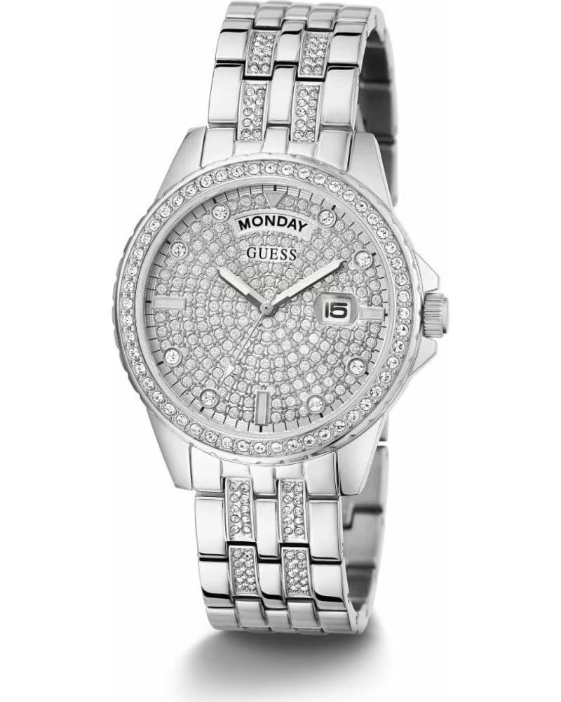 RELÓGIO GUESS GW0254L1 PRATA COM ZIRCÔNIAS GRIS