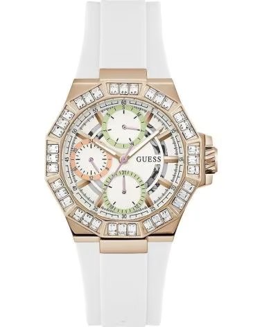 RELÓGIO GUESS GW0695L3 BRANCO ARO DE CRISTAIS BLANCO