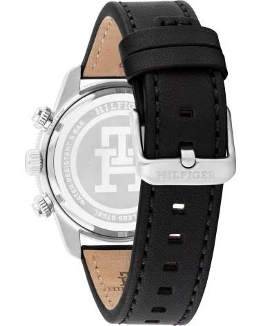 RELÓGIO TOMMY HILFIGER 1792162 CRONÓGRAFO COM BRACELETE DE PELE NEGRO