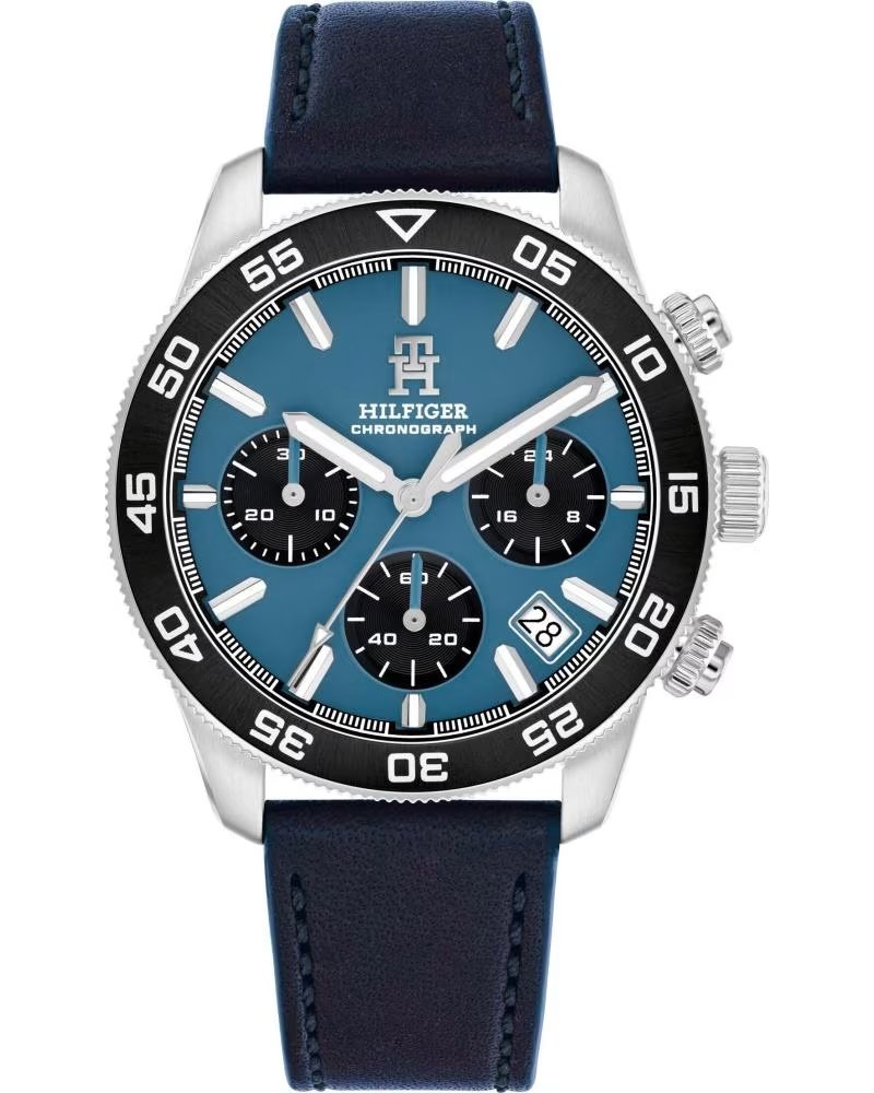 Startseite-TOMMY-HILFIGER-TOMMY HILFIGER CHRONOGRAPH BLAU ZIFFERBLATT BLAU ARMBAND HERRENUHR 1792188-AZUL