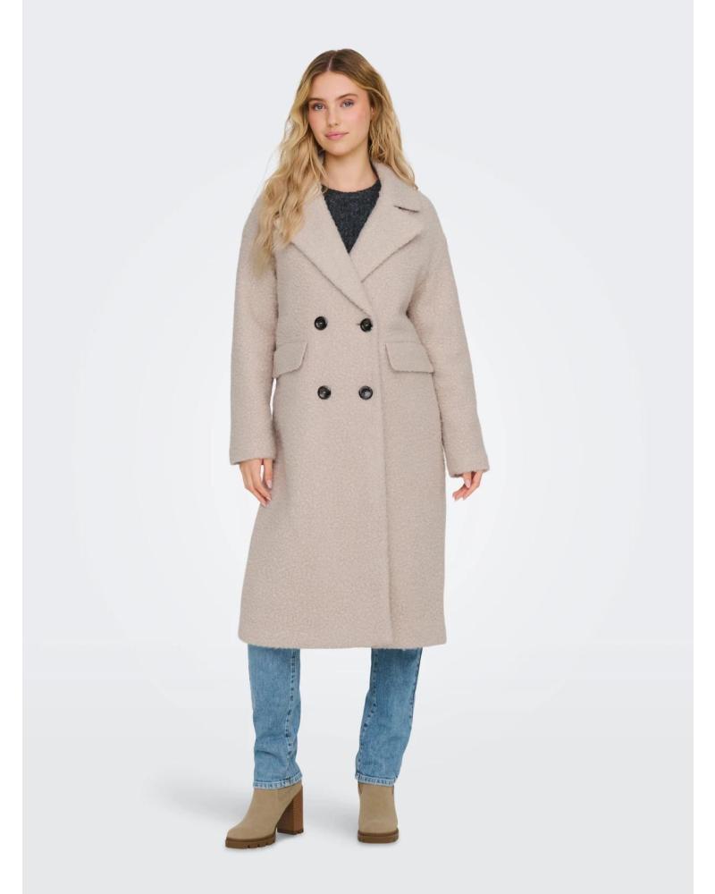 ABRIGO LARGO ONLY 15293695 PARA MUJER BEIG CLARO
