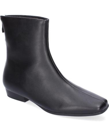 PUNTOSALAO BOTINES PLANOS ELEGANTES MUJER NEGRO DB-3 VARIOS COLORES